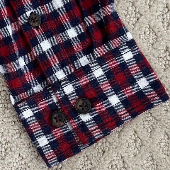 Cremieux Men's Premium Denim Long Sleeve Flannel Shirt Rythmic Red Size … - Picture 11 of 15